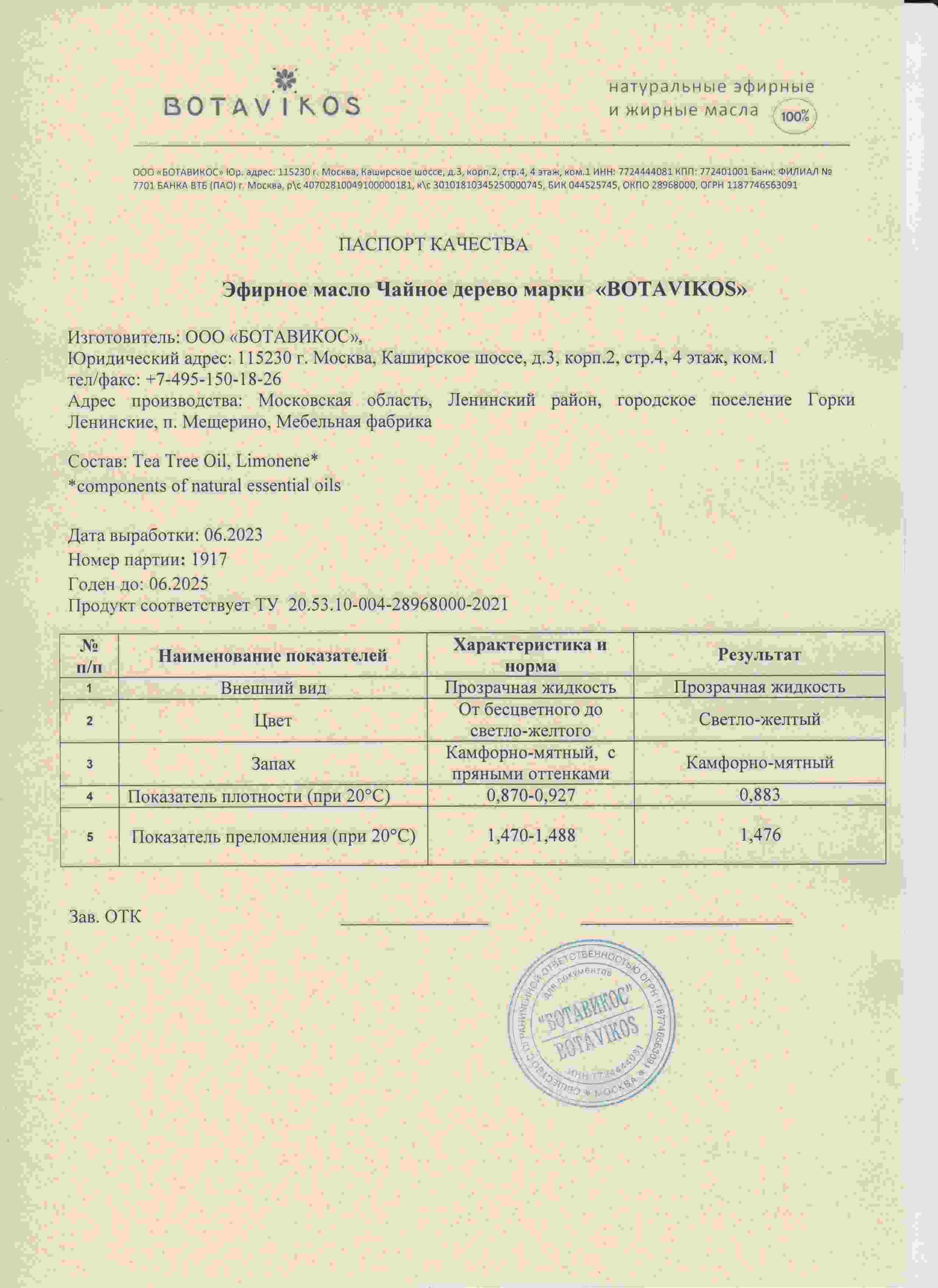Паспорт №062023